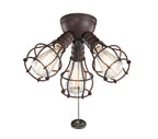 KICHLER 380041TZ LED Industrial 3 Light Fixture Tannery Bronze