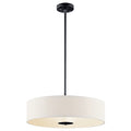 KICHLER 42121BK 20" 3 Light Convertible Pendant Black