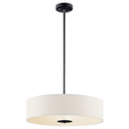 KICHLER 42121BK 20" 3 Light Convertible Pendant Black