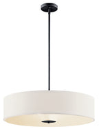 KICHLER 42122BK 24" 3 Light Convertible Pendant Black