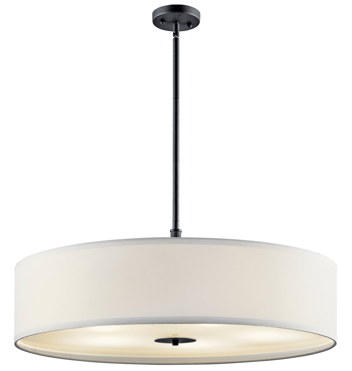 KICHLER 42196BK Transitional 30" 5 Light Pendant Black