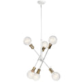 KICHLER 43095WH Armstrong 6 Light Chandelier White