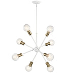 KICHLER 43118WH Armstrong 26" 8 Light Chandelier White