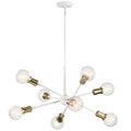KICHLER 43118WH Armstrong 26" 8 Light Chandelier White