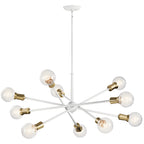 KICHLER 43119WH Armstrong 10 Light Chandelier White