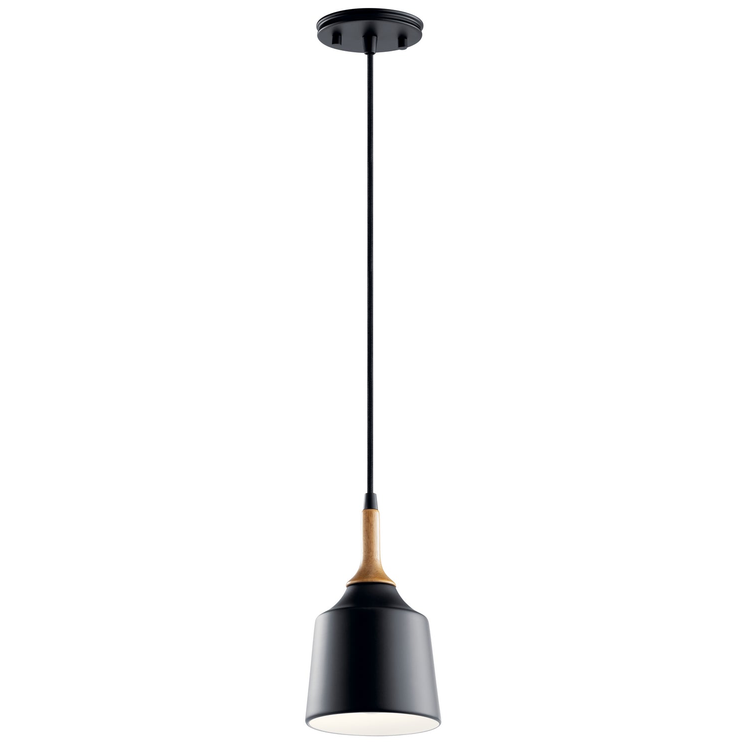 KICHLER 43682BK Danika 1 Light Mini Pendant Black