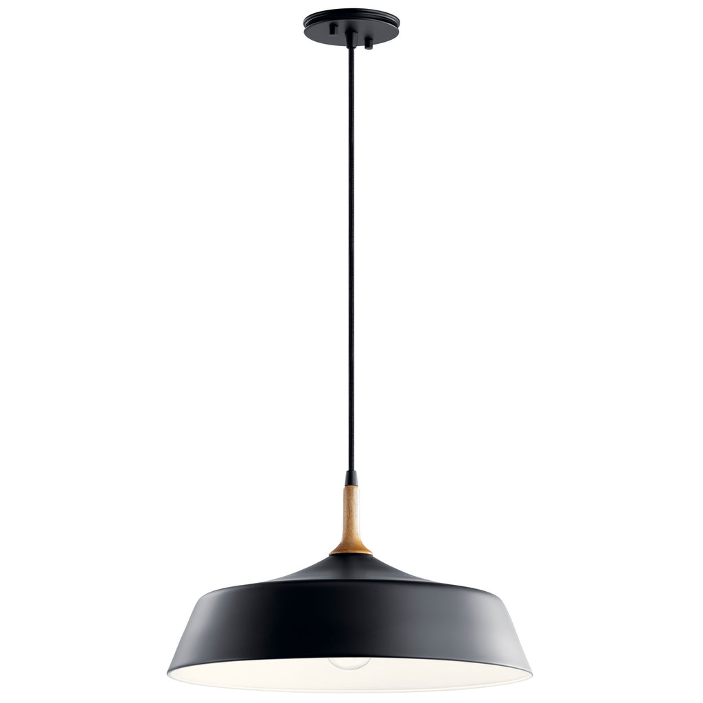 KICHLER 43683BK Danika 1 Light Pendant Black