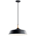 KICHLER 43683BK Danika 1 Light Pendant Black