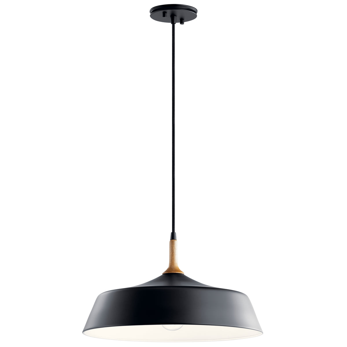 KICHLER 43683BK Danika 1 Light Pendant Black