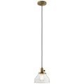 KICHLER 43850NBR Avery 1 Light Bell Mini Pendant Natural Brass