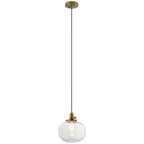 KICHLER 43852NBR Avery 9.75" 1 Light Mini Pendant Natural Brass