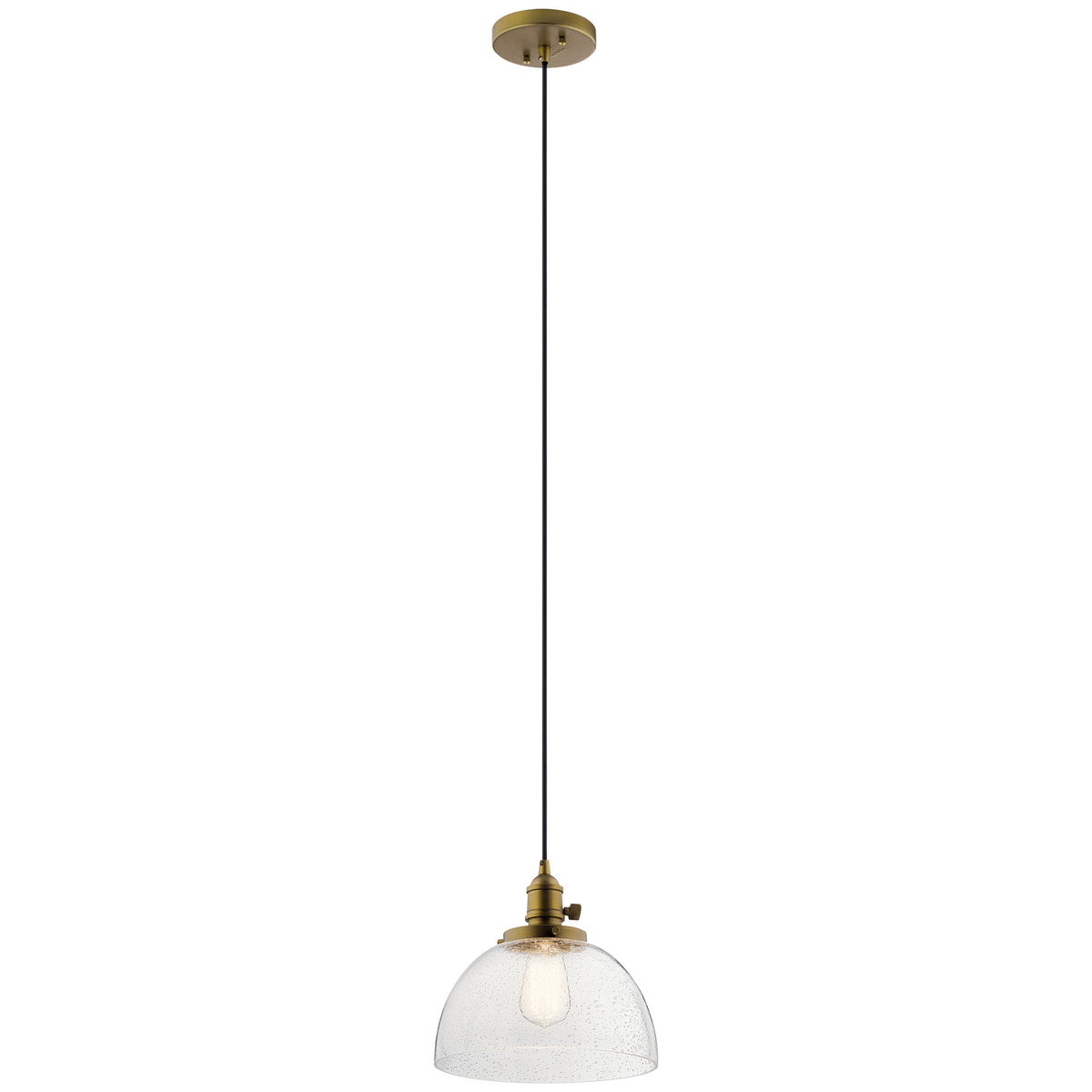 KICHLER 43853NBR Avery 10" 1 Light Goblet Mini Pendant Natural Brass