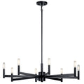 KICHLER 43857BK Erzo 8 Light Chandelier Black