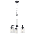KICHLER 44029BK Winslow 3 Light Mini Chandelier Black