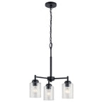 KICHLER 44029BK Winslow 3 Light Mini Chandelier Black