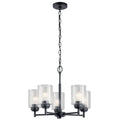 KICHLER 44030BK Winslow 5 Light Chandelier Black