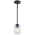 KICHLER 44032BK Winslow 1 Light Mini Pendant Black