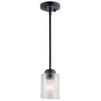 KICHLER 44032BK Winslow 1 Light Mini Pendant Black