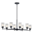 KICHLER 44035BK Winslow 8 Light Chandelier Black