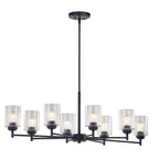 KICHLER 44035BK Winslow 8 Light Chandelier Black