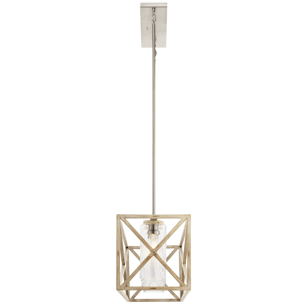 KICHLER 44081DAW Moorgate 5 Light Linear Chandelier Distressed Antique White