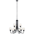 KICHLER 44378BKCS Valserrano 9 Light Chandelier Black