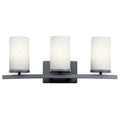 KICHLER 45497BK Crosby 3 Light Vanity Light Black