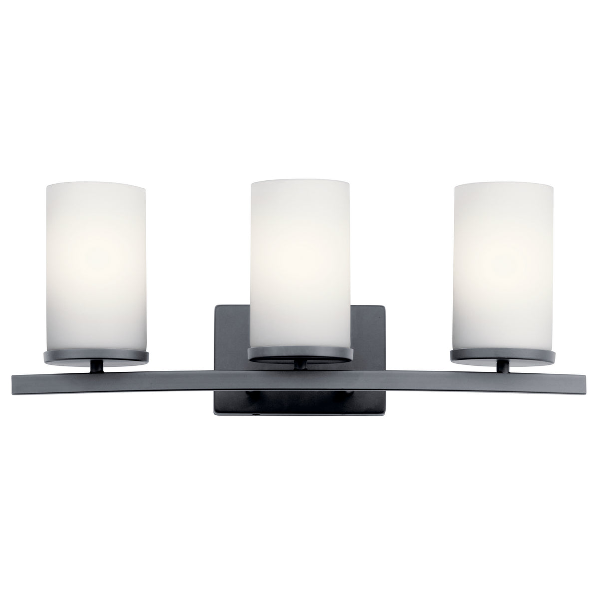 KICHLER 45497BK Crosby 3 Light Vanity Light Black