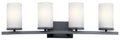 KICHLER 45498BK Crosby 4 Light Vanity Light Black