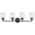 KICHLER 45887BK Winslow 4 Light Vanity Light Black