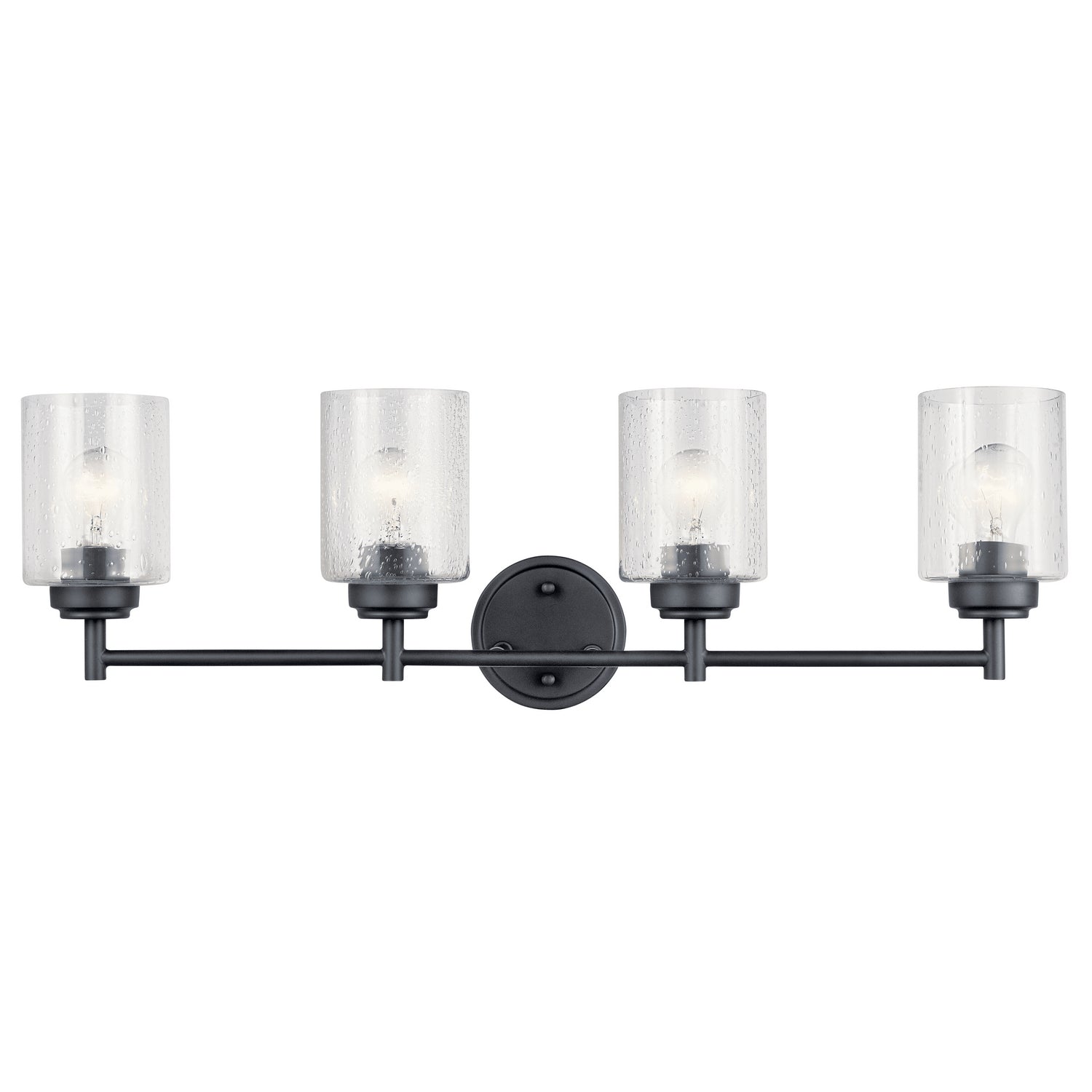 KICHLER 45887BK Winslow 4 Light Vanity Light Black