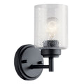KICHLER 45910BK Winslow 1 Light Wall Sconce Black