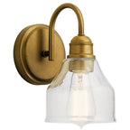 KICHLER 45971NBR Avery 1 Light Wall Sconce Natural Brass