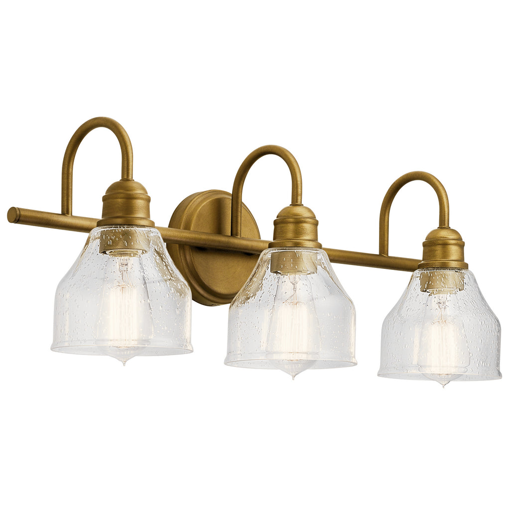 KICHLER 45973NBR Avery 3 Light Vanity Light Natural Brass
