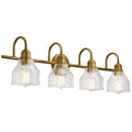 KICHLER 45974NBR Avery 4 Light Vanity Light Natural Brass