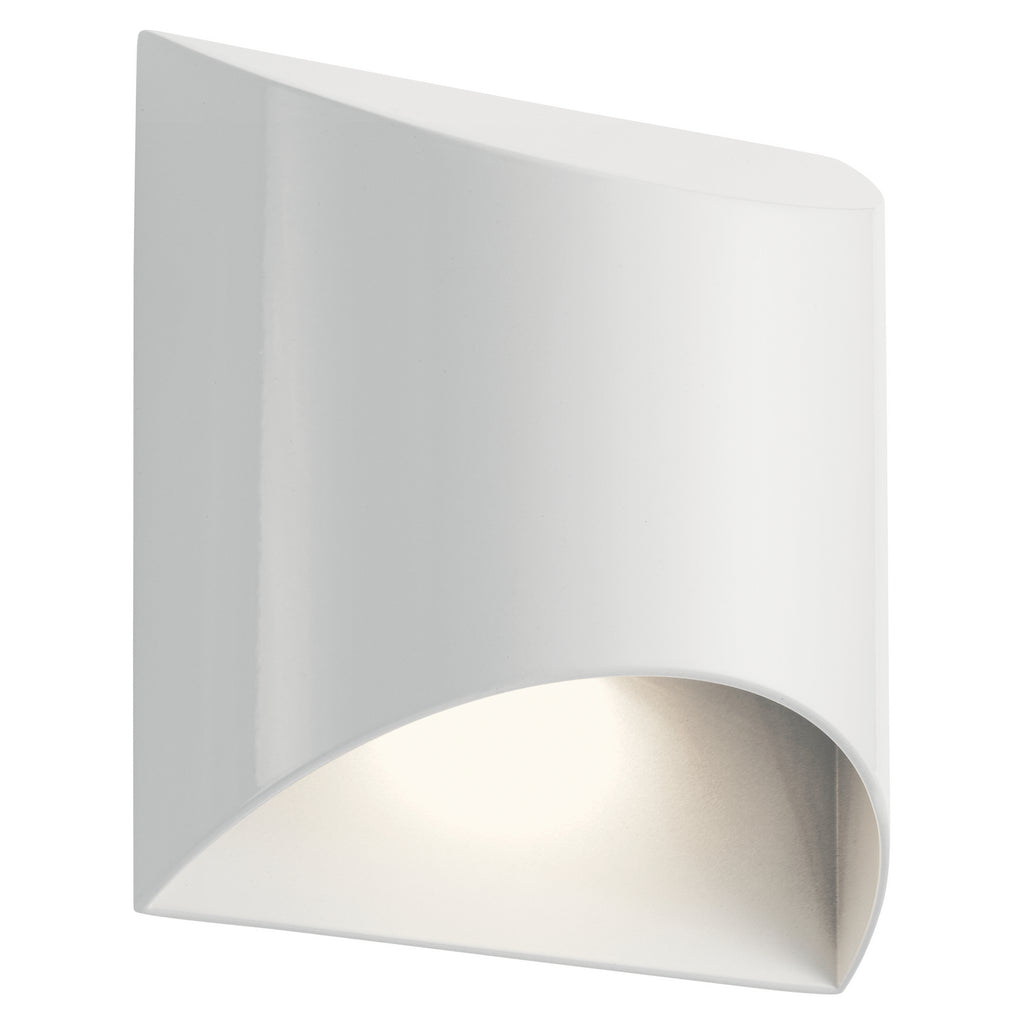 KICHLER 49278WHLED Wesley 1 Light Led Wall Light Architectural White