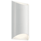KICHLER 49279WHLED Wesley 2 Light Led Wall Light Architectural White