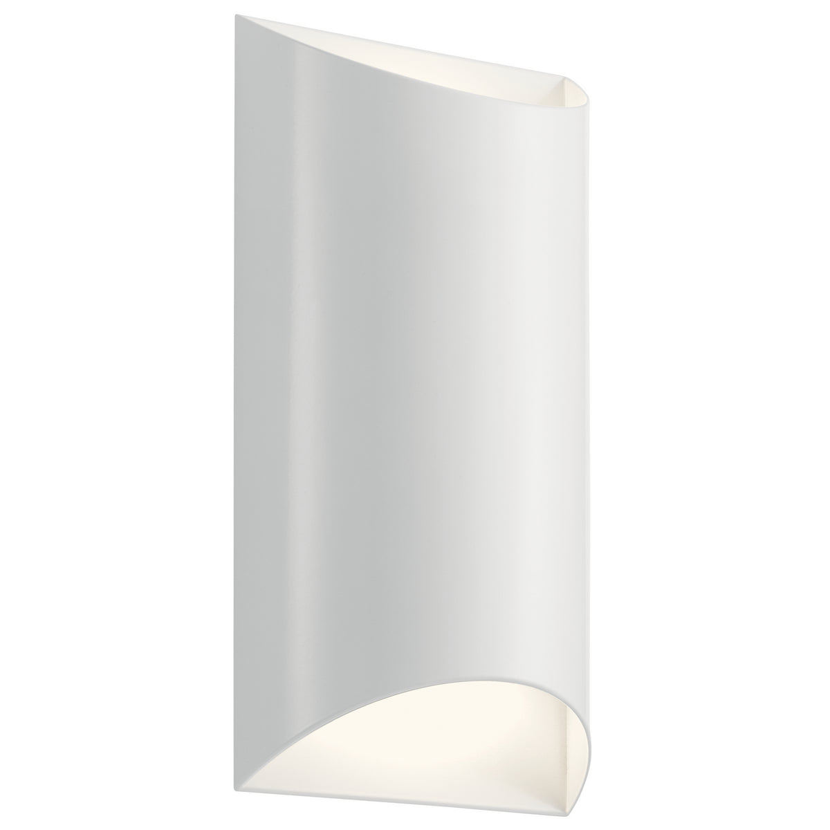 KICHLER 49279WHLED Wesley 2 Light Led Wall Light Architectural White