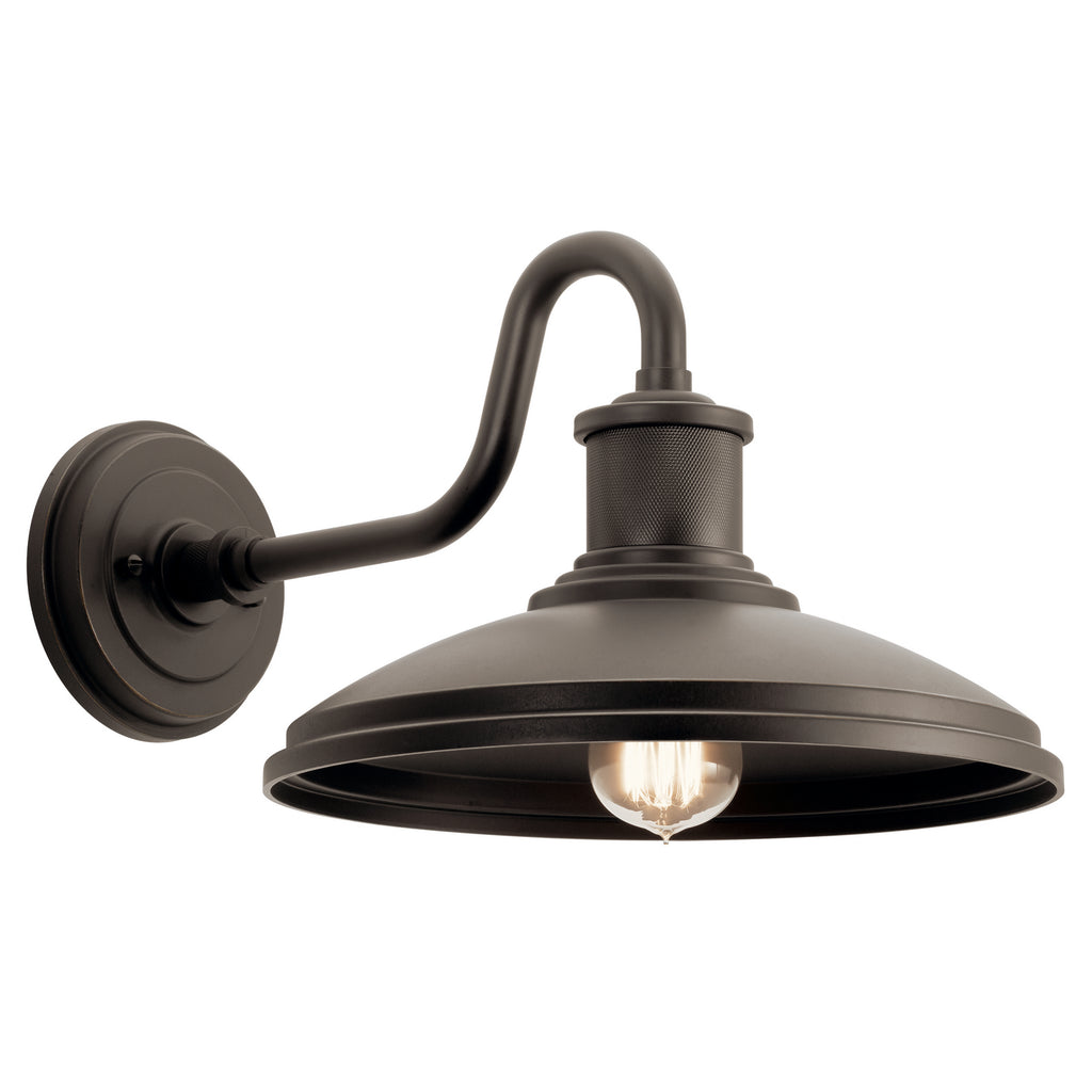 KICHLER 49980OZ Allenbury 12" 1 Light Wall Light Olde Bronze