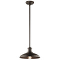 KICHLER 49982OZ Allenbury 1 Light Convertible Pendant Olde Bronze