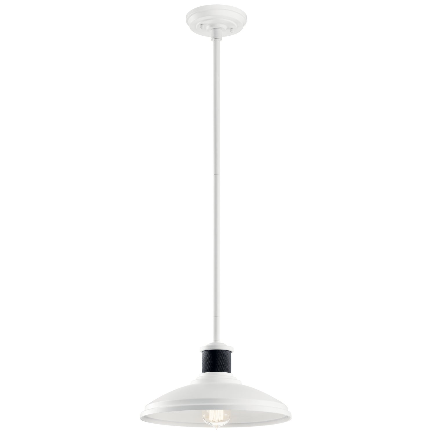 KICHLER 49982WH Allenbury 1 Light Convertible Pendant White