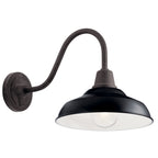 KICHLER 49990BK Pier 12" 1 Light Wall Light Black