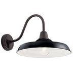 KICHLER 49991BK Pier 16" 1 Light Wall Light Black