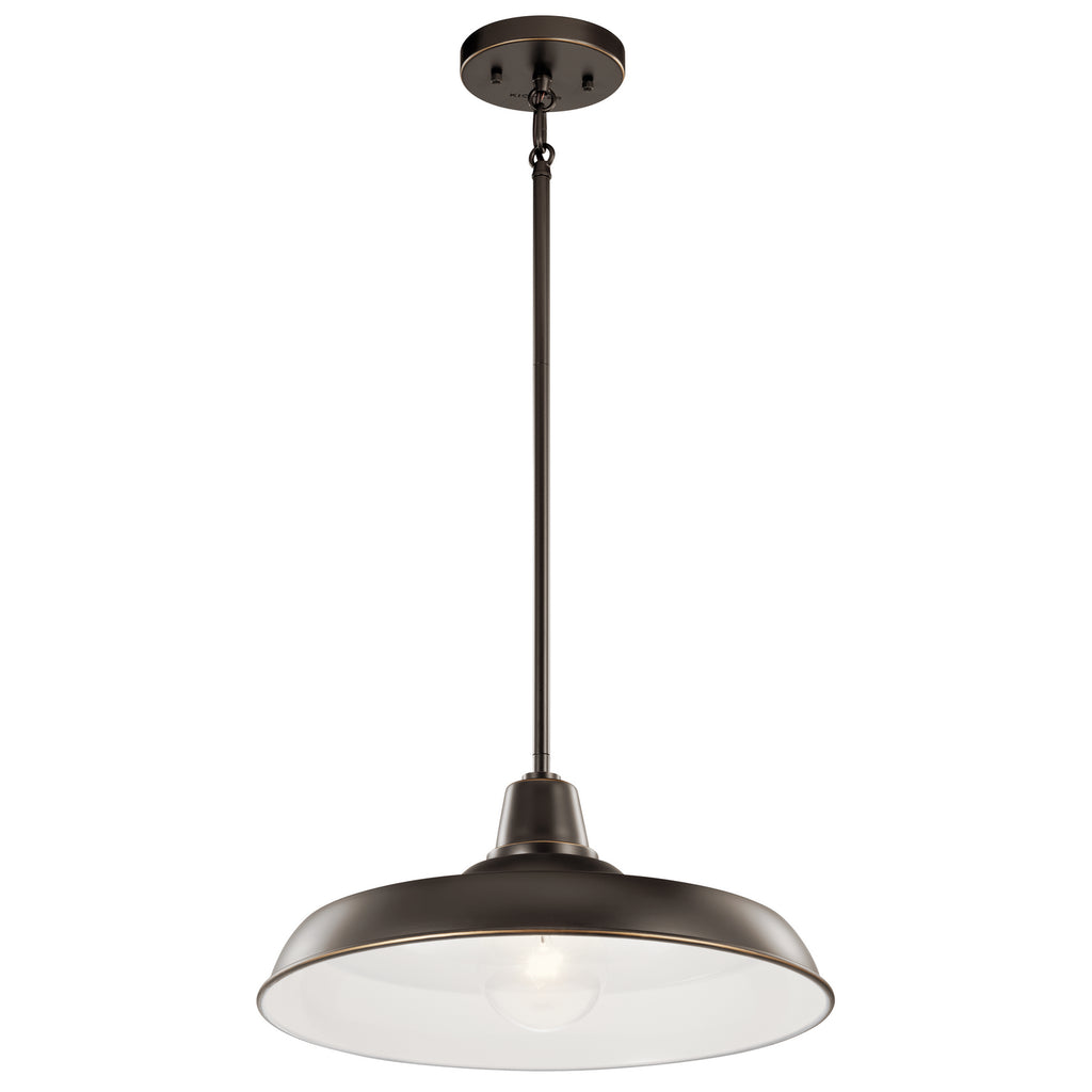 KICHLER 49993OZ Pier 1 Light 16" Convertible Pendant Olde Bronze