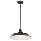 KICHLER 49993OZ Pier 1 Light 16" Convertible Pendant Olde Bronze