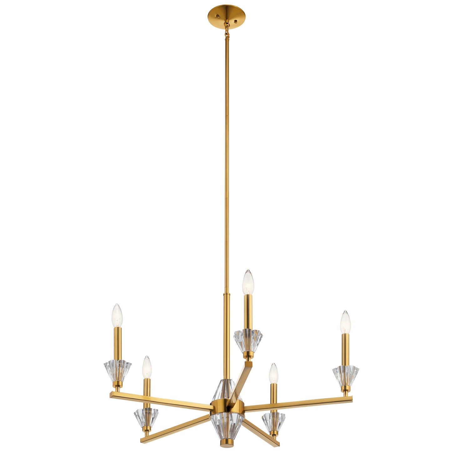 KICHLER 52001FXG Calyssa Five Light Chandelier Fox Gold