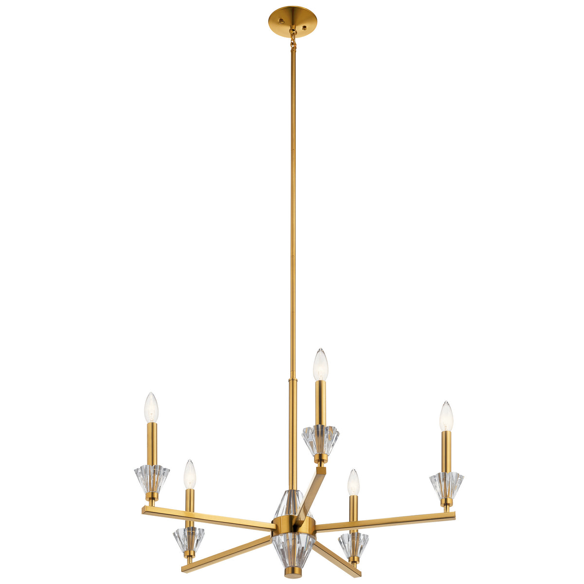KICHLER 52001FXG Calyssa Five Light Chandelier Fox Gold