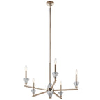 KICHLER 52001PN Calyssa Five Light Chandelier Polished Nickel