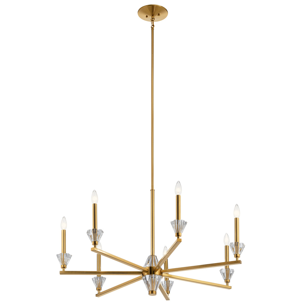 KICHLER 52002FXG Calyssa Seven Light Chandelier Fox Gold