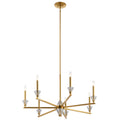KICHLER 52002FXG Calyssa Seven Light Chandelier Fox Gold